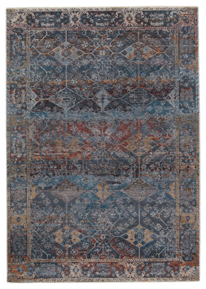 Jaipur Living Thessaly Floral Dark Blue/ Red Area Rug (5'X8')