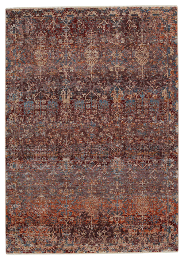 Jaipur Living Marisol Floral Maroon/ Blue Area Rug (5'X8')