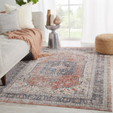 Jaipur Living Vanadey Collection VND04 Temple 100% Polyester Machine Made Updated Traditional Medallion Rug RUG147192