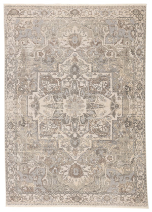 Jaipur Living Vienne Collection VNE01 Alain 53% Polyester 47% Viscose Machine Made Transitional Medallion Rug RUG146886