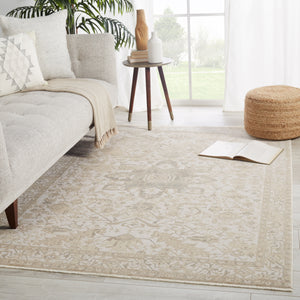 Jaipur Living Vienne Collection VNE06 Lucien 53% Polyester 47% Viscose Machine Made Transitional Medallion Rug RUG146911