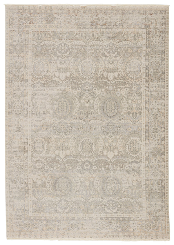 Jaipur Living Michon Oriental Gray/ Cream Area Rug (9'6"X12'6")