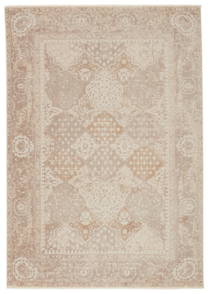 Jaipur Living Lourdes Trellis Gold/ Light Gray Area Rug (9'6"X12'6")