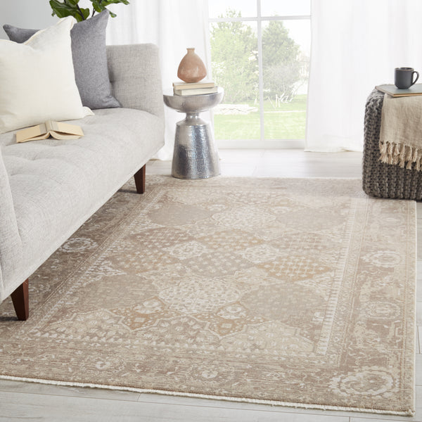 Jaipur Living Vienne Collection VNE10 Lourdes 53% Polyester 47% Viscose Machine Made Transitional Trellis Rug RUG146931