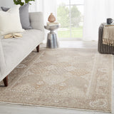 Jaipur Living Vienne Collection VNE10 Lourdes 53% Polyester 47% Viscose Machine Made Transitional Trellis Rug RUG146931