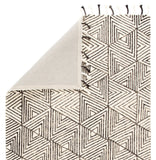 Nikki Chu by Jaipur Living Montblanc Handmade Geometric Ivory/ Gray Area Rug (9'X12')