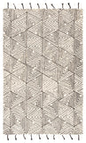 Nikki Chu by Jaipur Living Montblanc Handmade Geometric Ivory/ Gray Area Rug (9'X12')