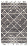 Nikki Chu by Jaipur Living Rhea Handmade Trellis Gray/ Ivory Area Rug (9'X12')