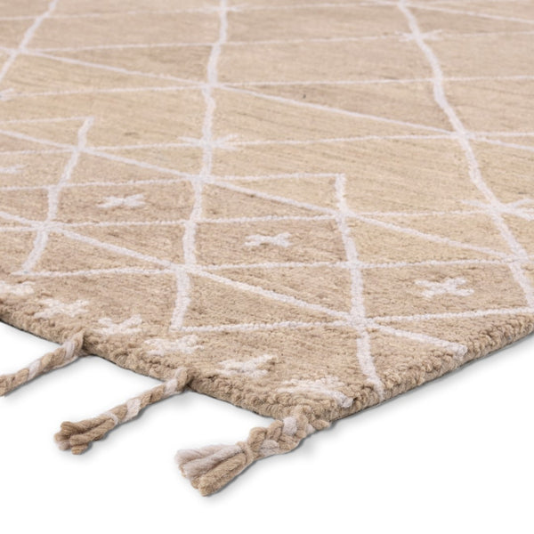 Jaipur Living Vera By Nikki Chu Rhea VNK10 Hand Tufted Handmade Indoor Modern Rug Tan 9' x 12'