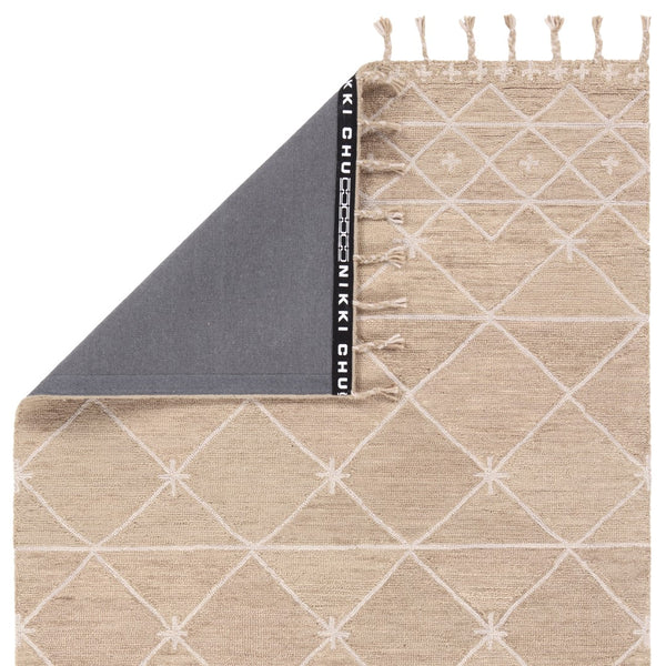 Jaipur Living Vera By Nikki Chu Rhea VNK10 Hand Tufted Handmade Indoor Modern Rug Tan 9' x 12'