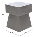 Zen Indoor/Outdoor Mushroom Modern Concrete 18.1 Inch H Accent Table