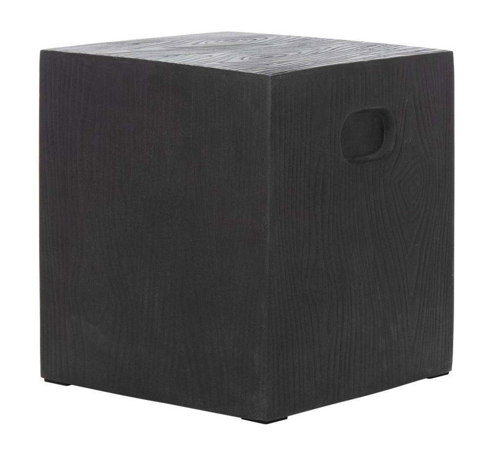 Cube Indoor/Outdoor Modern Concrete 16.5-Inch H Accent Table