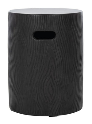 Trunk Indoor/Outdoor Modern Concrete Round 16.5-Inch H Accent Table