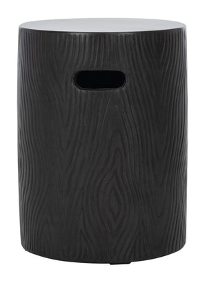 Trunk Indoor/Outdoor Modern Concrete Round 16.5-Inch H Accent Table