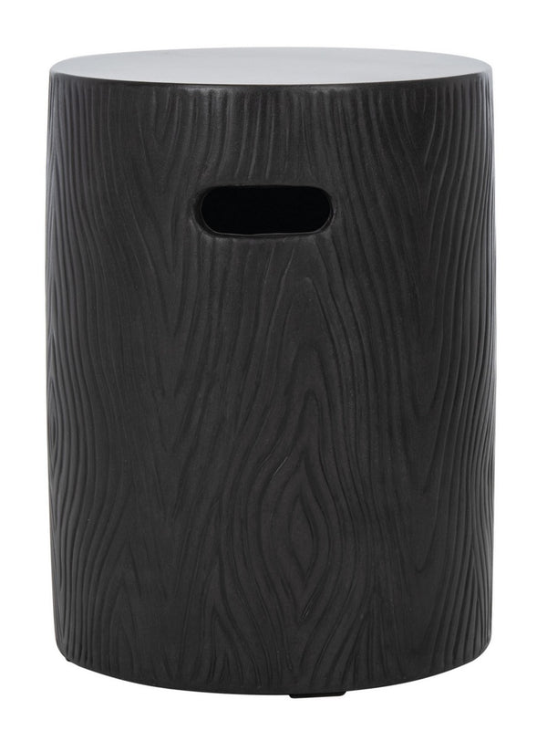 Trunk Indoor/Outdoor Modern Concrete Round 16.5-Inch H Accent Table