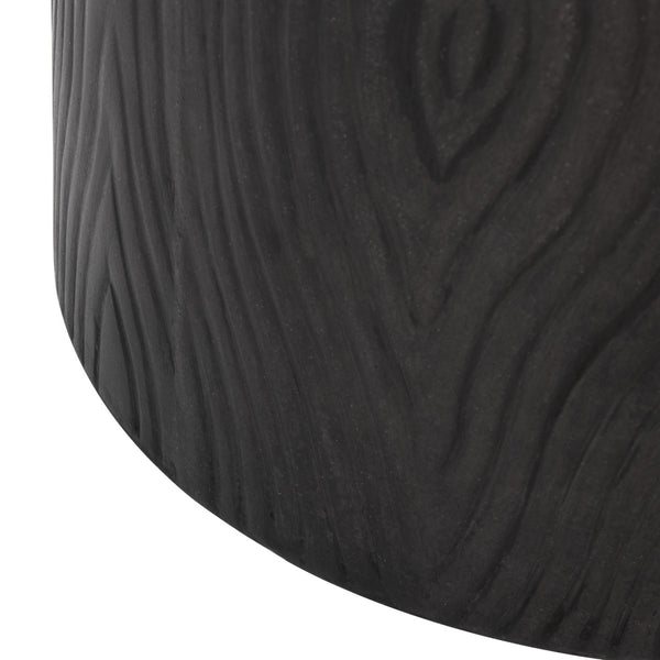 Trunk Indoor/Outdoor Modern Concrete Round 16.5 Inch H Accent Table