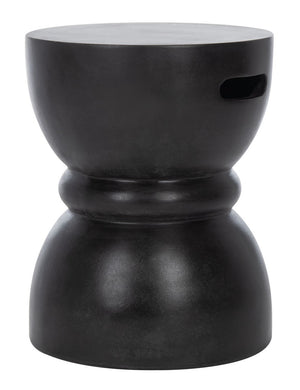 Haruki Indoor/Outdoor Modern Concrete Round 17.7 Inch H Accent Table