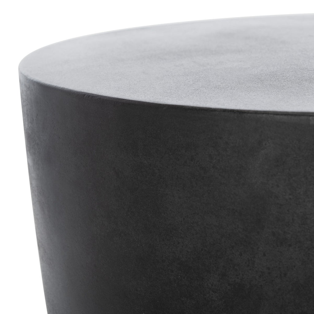Aishi Indoor/Outdoor Modern Concrete Round 17.7 Inch H Accent Table
