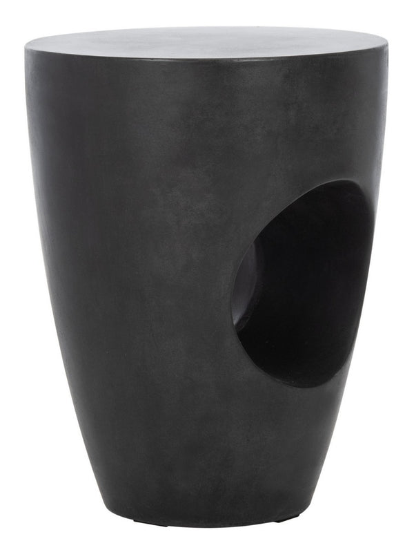 Aishi Indoor/Outdoor Modern Concrete Round 17.7 Inch H Accent Table