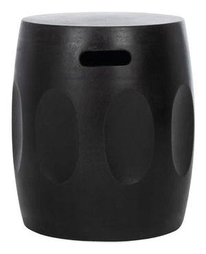 Zuri Indoor/Outdoor Modern Concrete Round 17.7-Inch H Accent Table