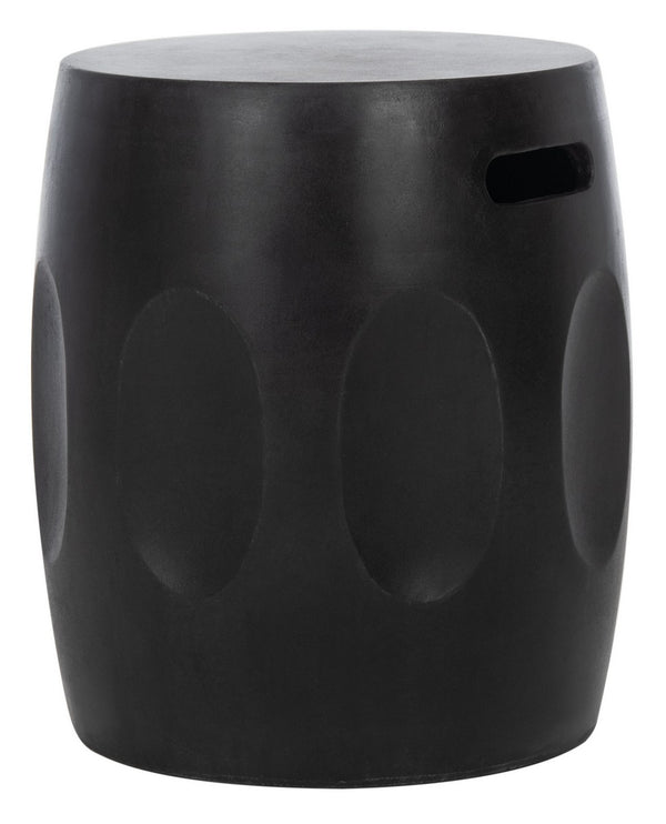 Zuri Indoor/Outdoor Modern Concrete Round 17.7 Inch H Accent Table