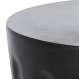 Vesta Indoor/Outdoor Modern Concrete Round 15.3 Inch Dia Accent Table