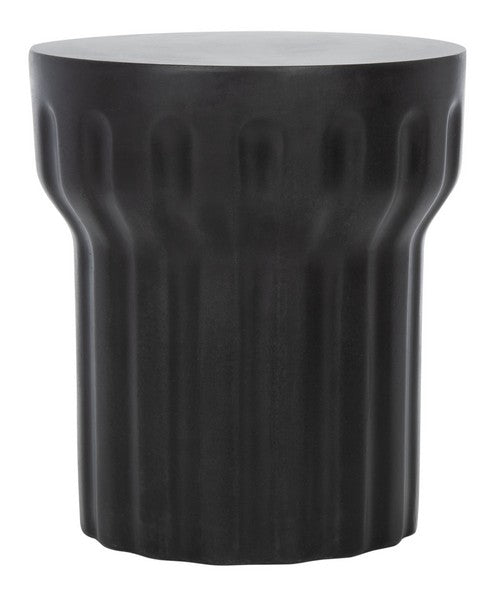 Vesta Indoor/Outdoor Modern Concrete Round 15.3-Inch Dia Accent Table