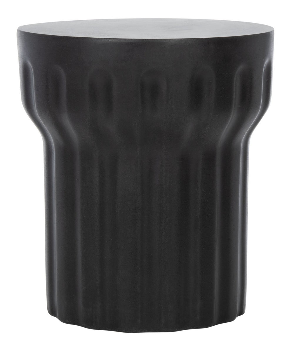 Vesta Indoor/Outdoor Modern Concrete Round 15.3-Inch Dia Accent Table