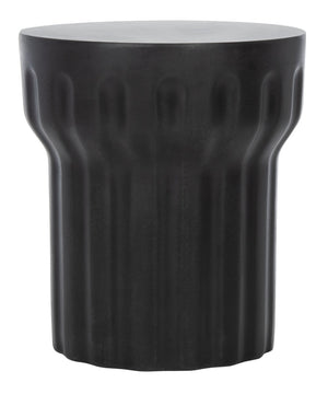 Vesta Indoor/Outdoor Modern Concrete Round 15.3-Inch Dia Accent Table