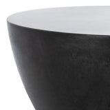 Athena Indoor/Outdoor Modern Concrete Round 17.7 Inch H Accent Table