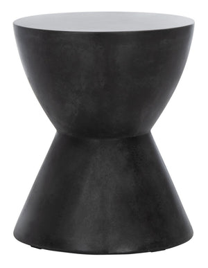 Athena Indoor/Outdoor Modern Concrete Round 17.7-Inch H Accent Table