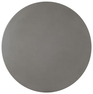 Darien Tiki-Inspired Concrete Accent Table - Stylish Hourglass Design for Outdoor Décor, Dark Grey