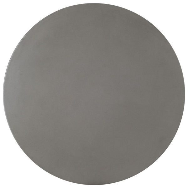 Darien Tiki-Inspired Concrete Accent Table - Stylish Hourglass Design for Outdoor Décor, Dark Grey