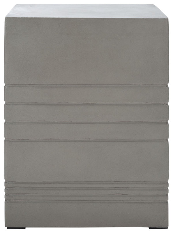 Deidara Concrete Accent Stool – Modern Minimalist Outdoor Sculpture for Stylish Zen Gardens