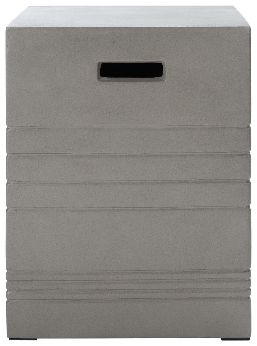 Deidara Concrete Accent Stool – Modern Minimalist Outdoor Sculpture for Stylish Zen Gardens