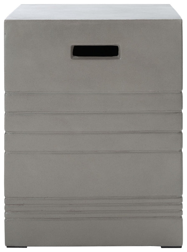 Deidara Concrete Accent Stool – Modern Minimalist Outdoor Sculpture for Stylish Zen Gardens