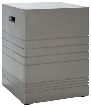 Deidara Concrete Accent Stool – Modern Minimalist Outdoor Sculpture for Stylish Zen Gardens