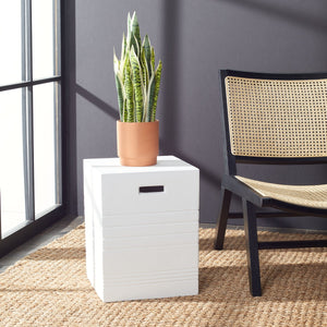 Deidara Concrete Accent Stool – Modern Minimalist Outdoor Sculpture for Stylish Zen Gardens