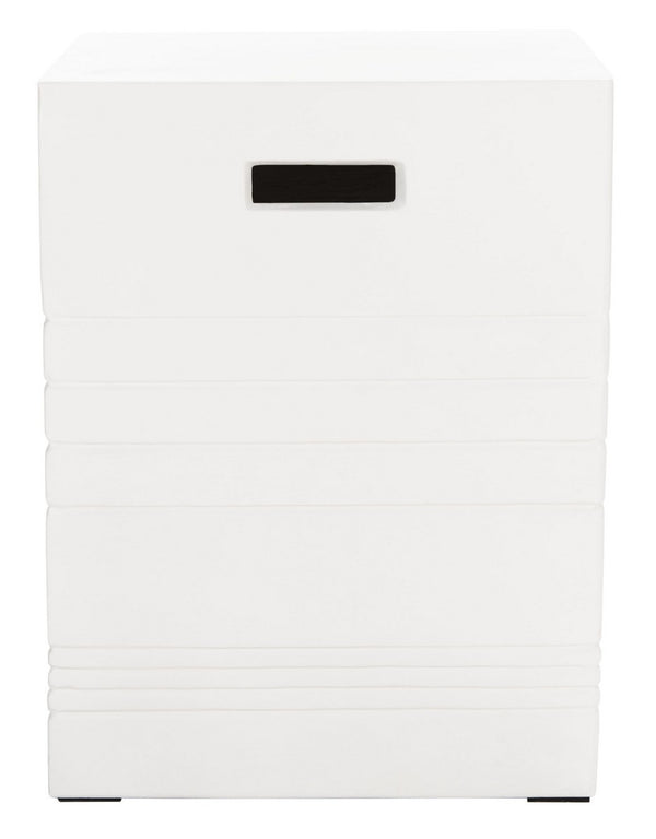 Deidara Concrete Accent Stool – Modern Minimalist Outdoor Sculpture for Stylish Zen Gardens