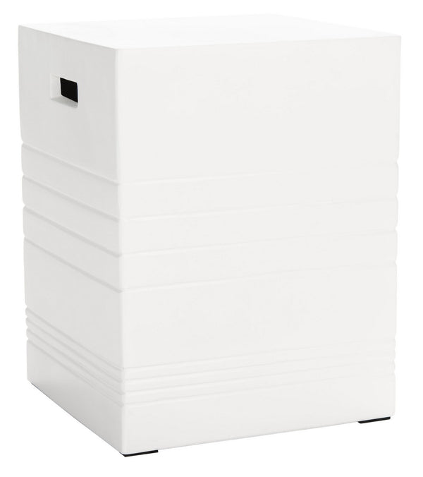 Deidara Concrete Accent Stool – Modern Minimalist Outdoor Sculpture for Stylish Zen Gardens