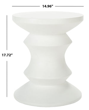 Katara Modern Sculptural Accent Stool – Hourglass Design for Stylish Outdoor Living Spaces