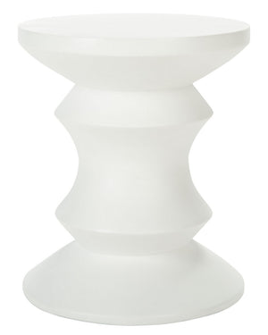 Katara Modern Sculptural Accent Stool – Hourglass Design for Stylish Outdoor Living Spaces