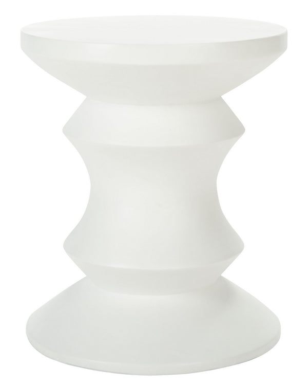 Katara Modern Sculptural Accent Stool – Hourglass Design for Stylish Outdoor Living Spaces