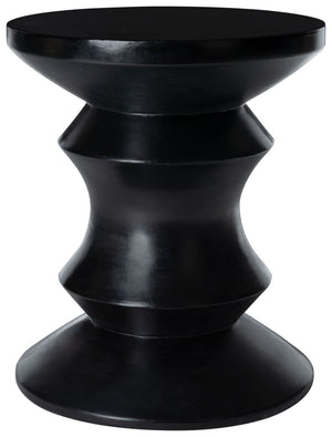 Katara Modern Sculptural Accent Stool – Hourglass Design for Stylish Outdoor Living Spaces