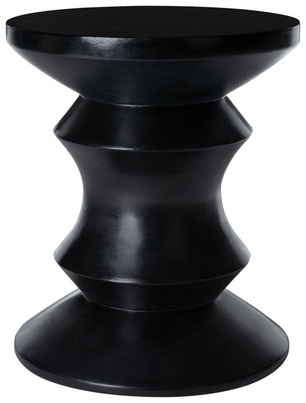 Katara Modern Sculptural Accent Stool – Hourglass Design for Stylish Outdoor Living Spaces