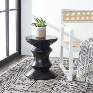 Katara Modern Sculptural Accent Stool – Hourglass Design for Stylish Outdoor Living Spaces