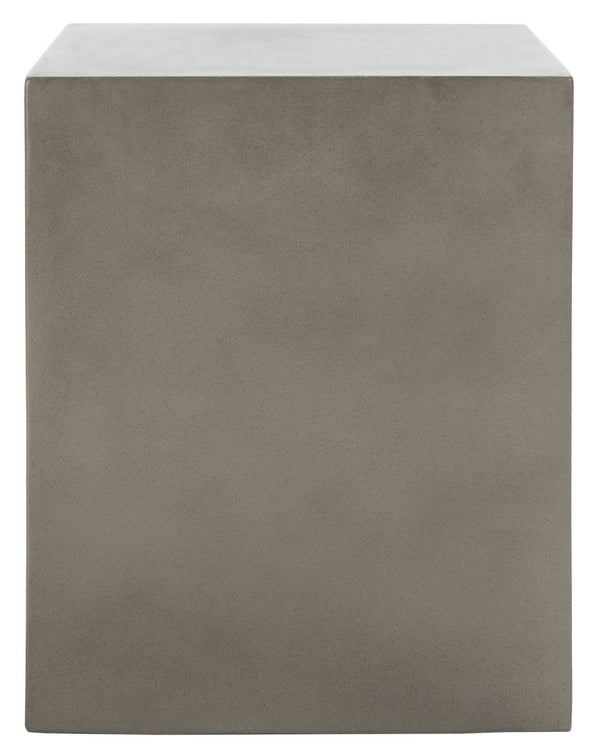 Mazza Concrete Accent Stool - Artistic Modern Design for Patio or Garden, No Assembly Required