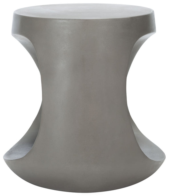 Vikki Concrete Accent Stool - Modern Must-Have for Chic Outdoor Spaces and Zen Gardens