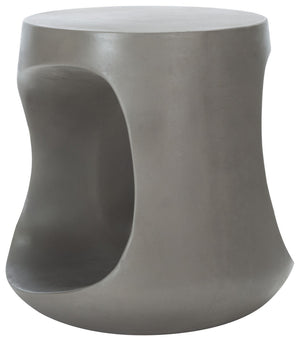 Vikki Concrete Accent Stool - Modern Must-Have for Chic Outdoor Spaces and Zen Gardens