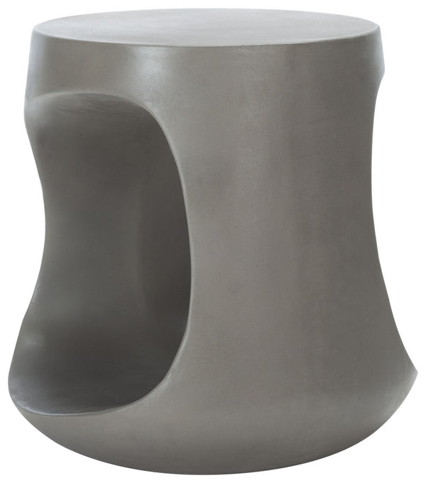 Vikki Concrete Accent Stool - Modern Must-Have for Chic Outdoor Spaces and Zen Gardens